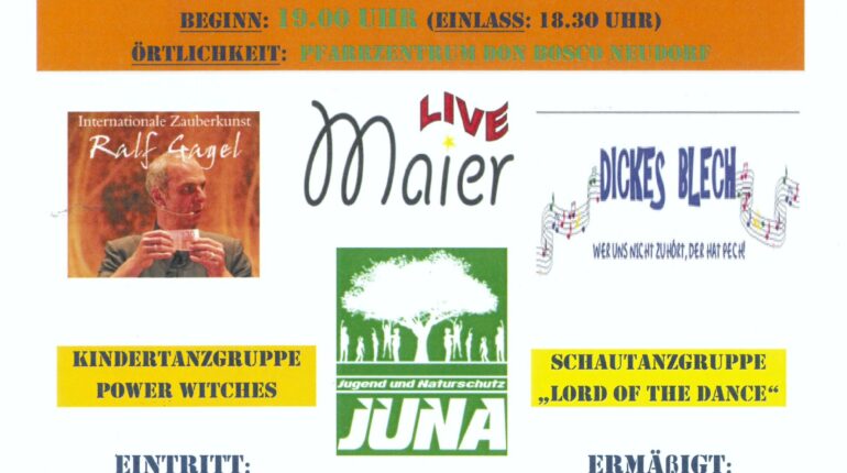 Einladung zum Benefizabend – KW 46 / 11