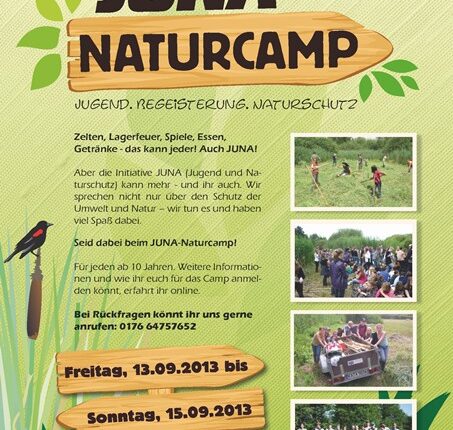 JUNA-Naturcamp vom 13. bis 15. September – KW 30 / 13