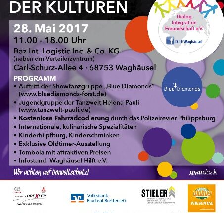 Termin vormerken: Vorankündigung 9. Waghäuseler Benefizhoffestes der Kulturen – KW 16 / 17