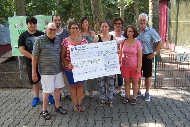 Spende für Vogelpark – KW 34 / 2017