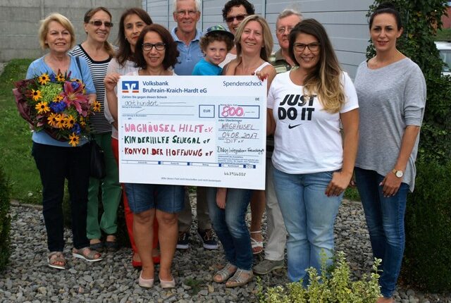 Spenden für drei Hilfsorganisationen – KW 35 / 17