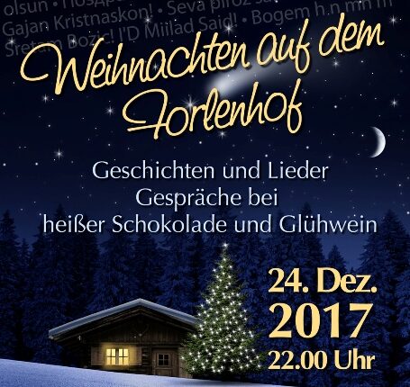 Stallweihnacht am 24. Dezember: Interkulturelles Weihnachten auf dem Forlenhof – KW 51 / 17