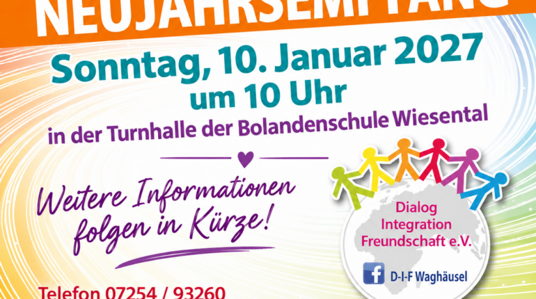 Termin bitte vormerken! Neujahrsempfang! | KW 39/2026